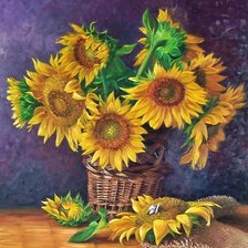Схема вышивки «Boque de  girassóis.»