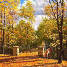 Схема вышивки «Пейзаж»