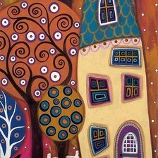 Схема вышивки «Домик»