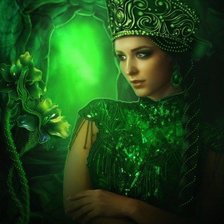 Схема вышивки «хозяйка медной горы»