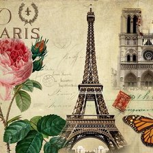 Схема вышивки «париж»
