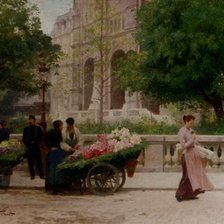 Схема вышивки «улица»