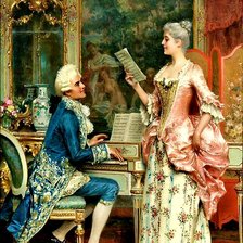 Схема вышивки «урок музыки»