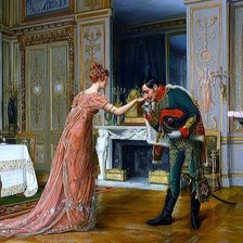 Схема вышивки «сватовство гусара»