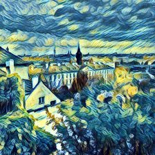 Схема вышивки «Этюд в стиле Ван Гога»