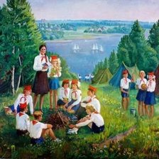 Схема вышивки «В походе»