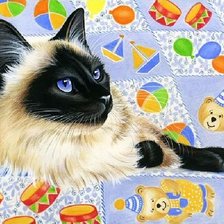 Схема вышивки «Gato.»