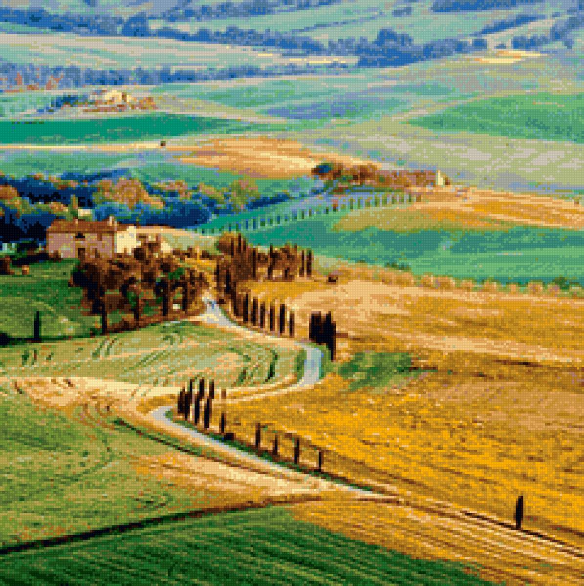 Под солнцем Тосканы - тоскана, италия, пейзаж - предпросмотр