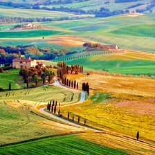 Схема вышивки «Под солнцем Тосканы»