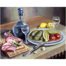 Натюрморт с водкой