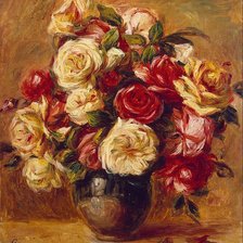 Схема вышивки «Розы Ренуара»