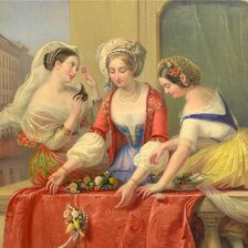 Схема вышивки «dame»