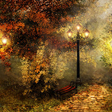 Схема вышивки «Парк»