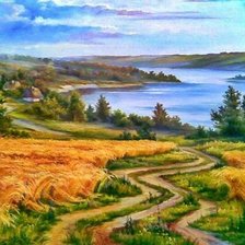 Схема вышивки «Paisagens rural»