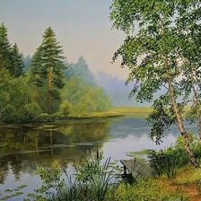 Схема вышивки «пейзаж»