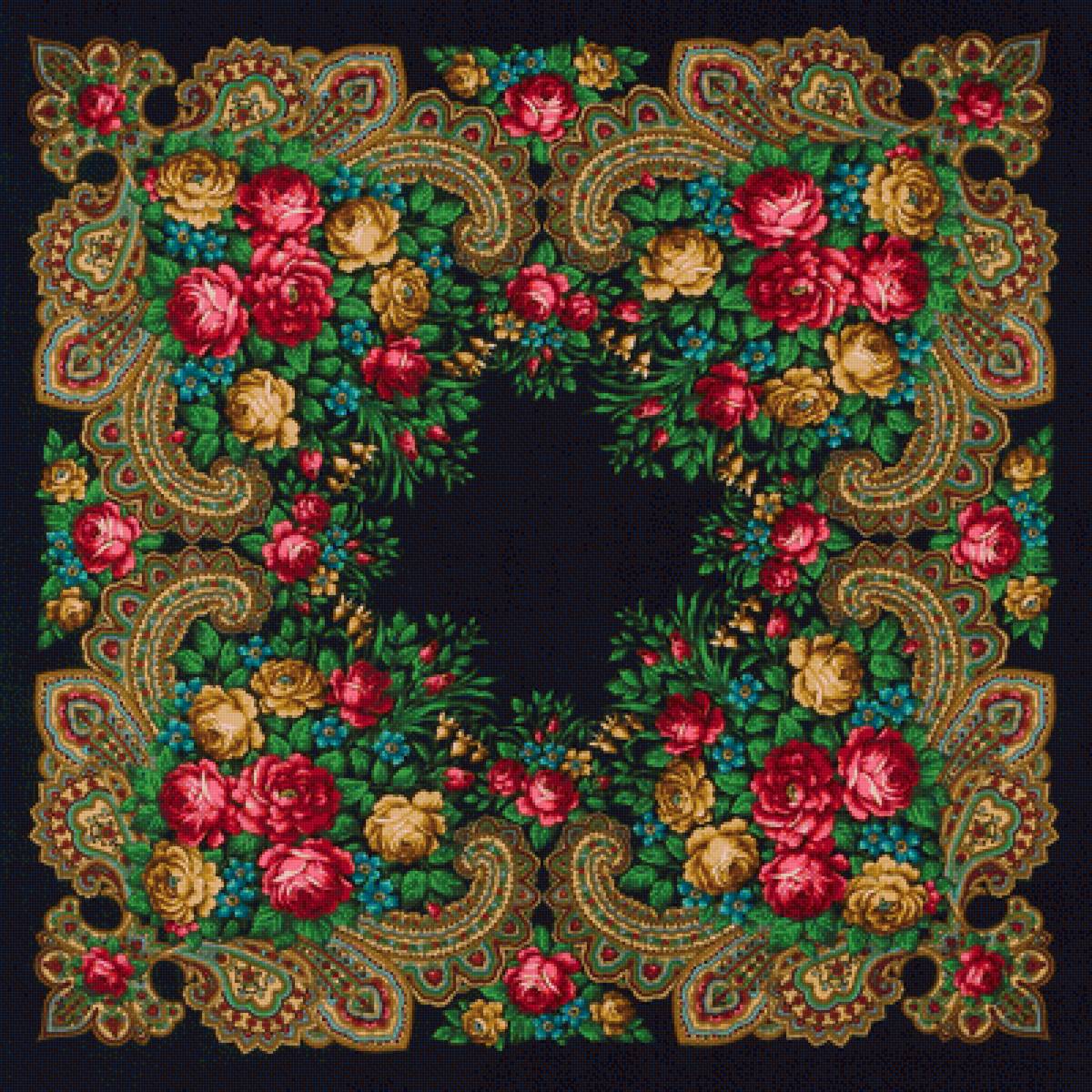 орнамент - орнамент, подушка - предпросмотр