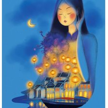 Схема вышивки «Cô gái Hội An»