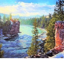 Схема вышивки «Северная река»