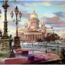 Схема вышивки «Питер»