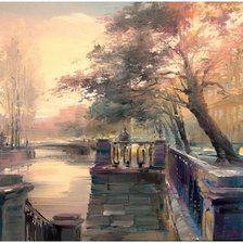 Схема вышивки «Каналы Питера»