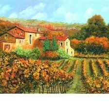 Схема вышивки «Виноградник»