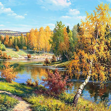 Схема вышивки «Игорь Прищепа Золотая осень 2 Гамма»