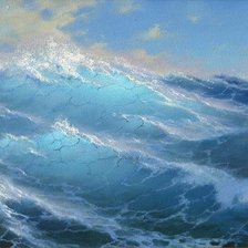 Схема вышивки «океан»