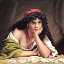 Схема вышивки «Гадалка»