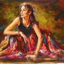 Схема вышивки «Танцовщица»