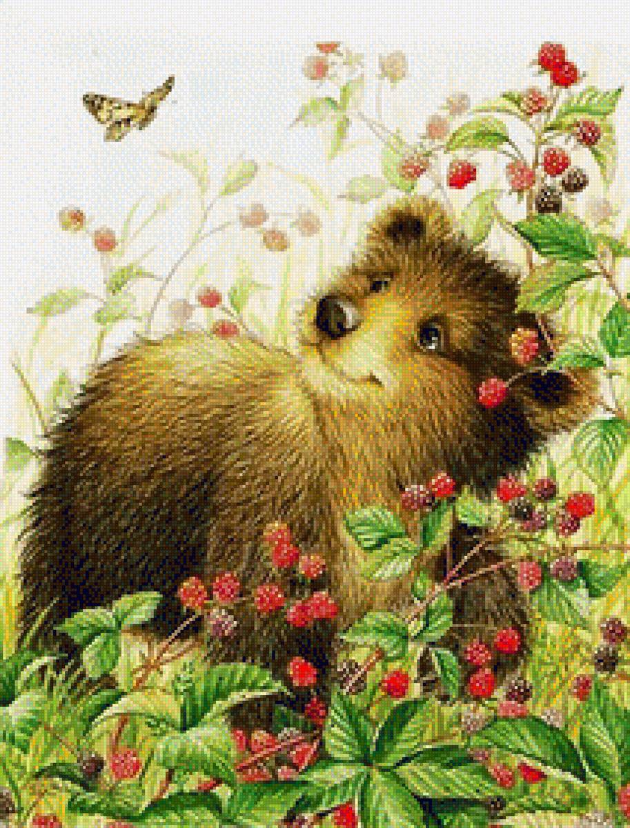 Мишка. - малина, милота, медведь, животные - предпросмотр