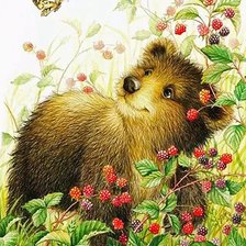 Схема вышивки «Мишка.»