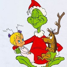 Схема вышивки «Гринч»