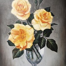 Схема вышивки «желтая роза»