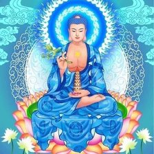 Схема вышивки «Dược Sư Lưu Ly Quang Vương Phật»