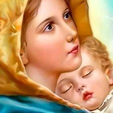 Схема вышивки «Maria bồng chúa»