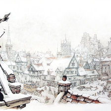 Схема вышивки «А. Пик. Художник (без подписи художника)»