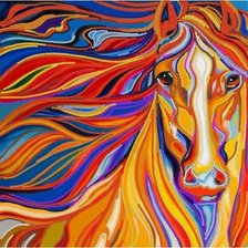 Схема вышивки «лошади марсии болдуин»