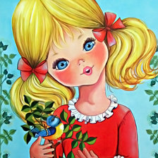 Схема вышивки «девочка»