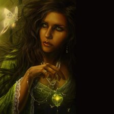 Схема вышивки «Девушка фэнтези»