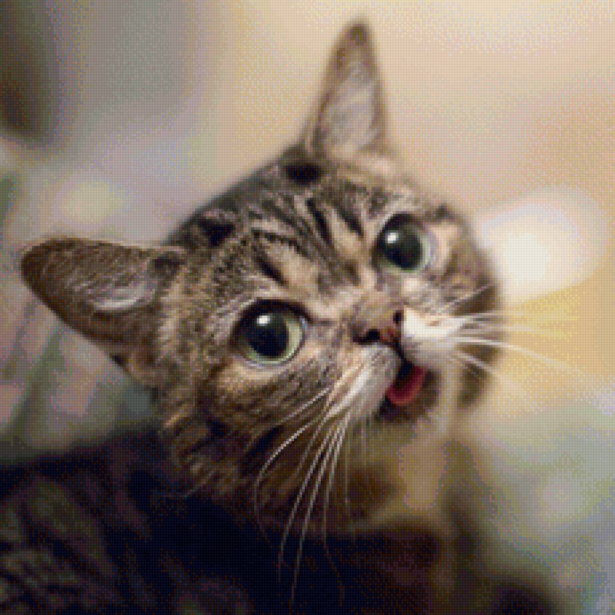 Американская жесткошёрстная кошка - кошка, подушка, животные - предпросмотр