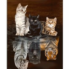 Схема вышивки «Животные в луже»