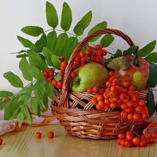 Схема вышивки «Cesta com frutas.»