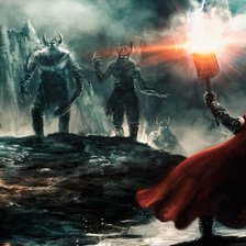 Схема вышивки «Dioses nordicos»