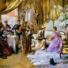 Схема вышивки «светский вечер»