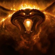 Схема вышивки «Балрог»