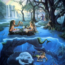 Схема вышивки «Картина Джим Уоррен (jim warren)»