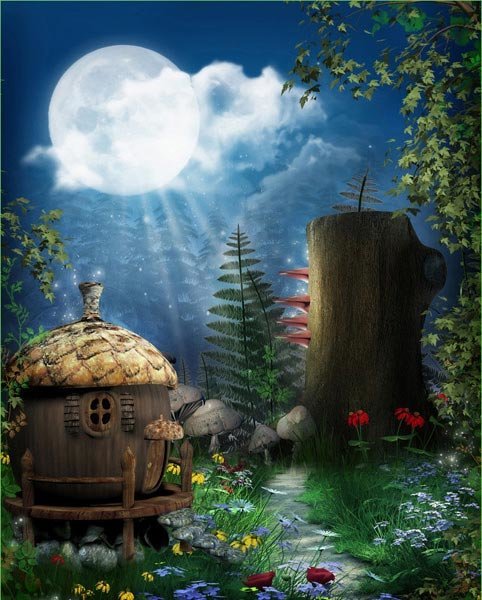 Лесной домик - домик, сказка, лес - оригинал