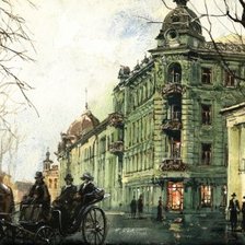 Схема вышивки «старый город ильяс айдаров»