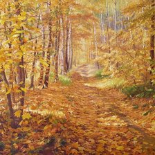 Схема вышивки «Художник Геннадий Кириченко осень»