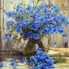 Схема вышивки «Васильки»